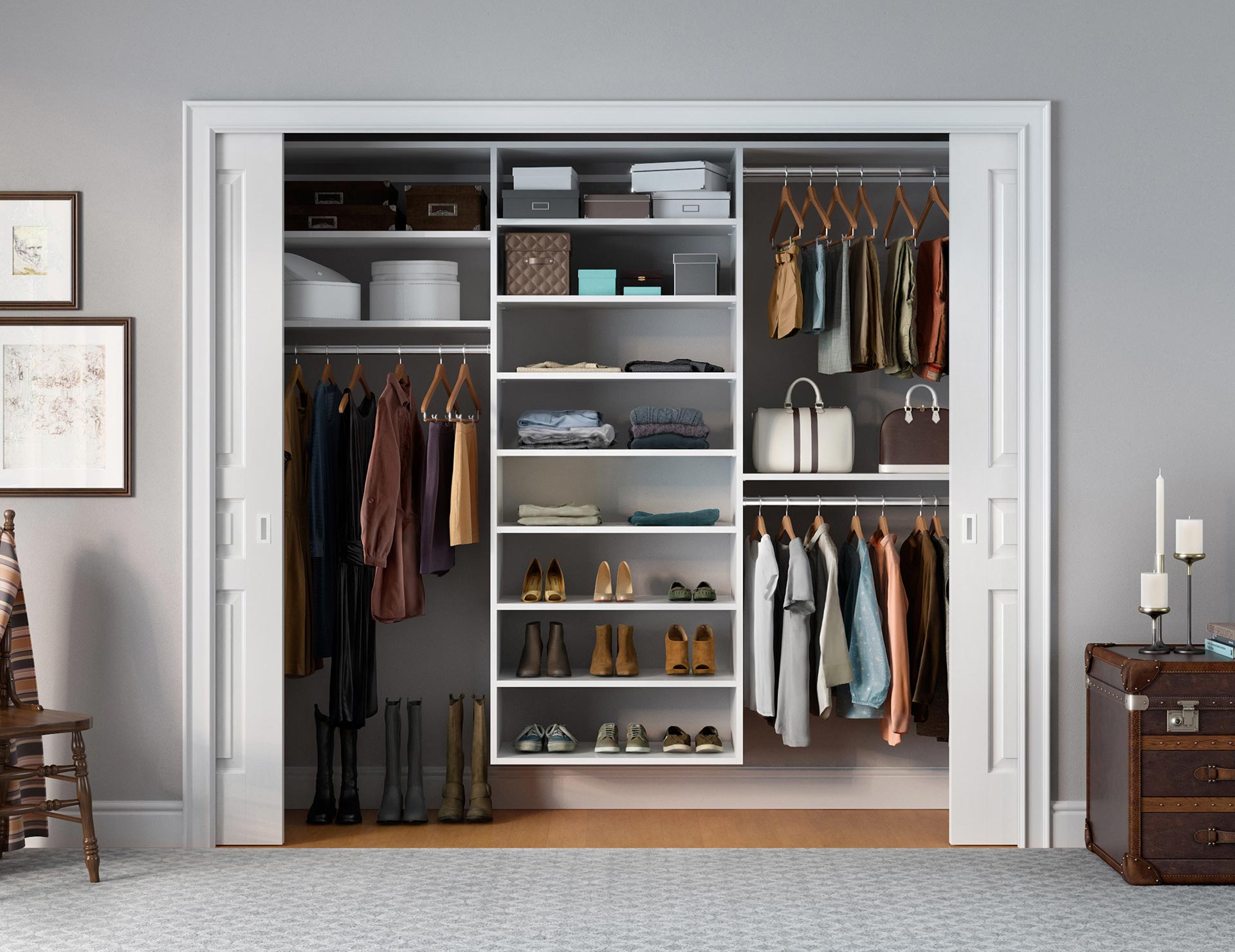 small closet shelf ideas