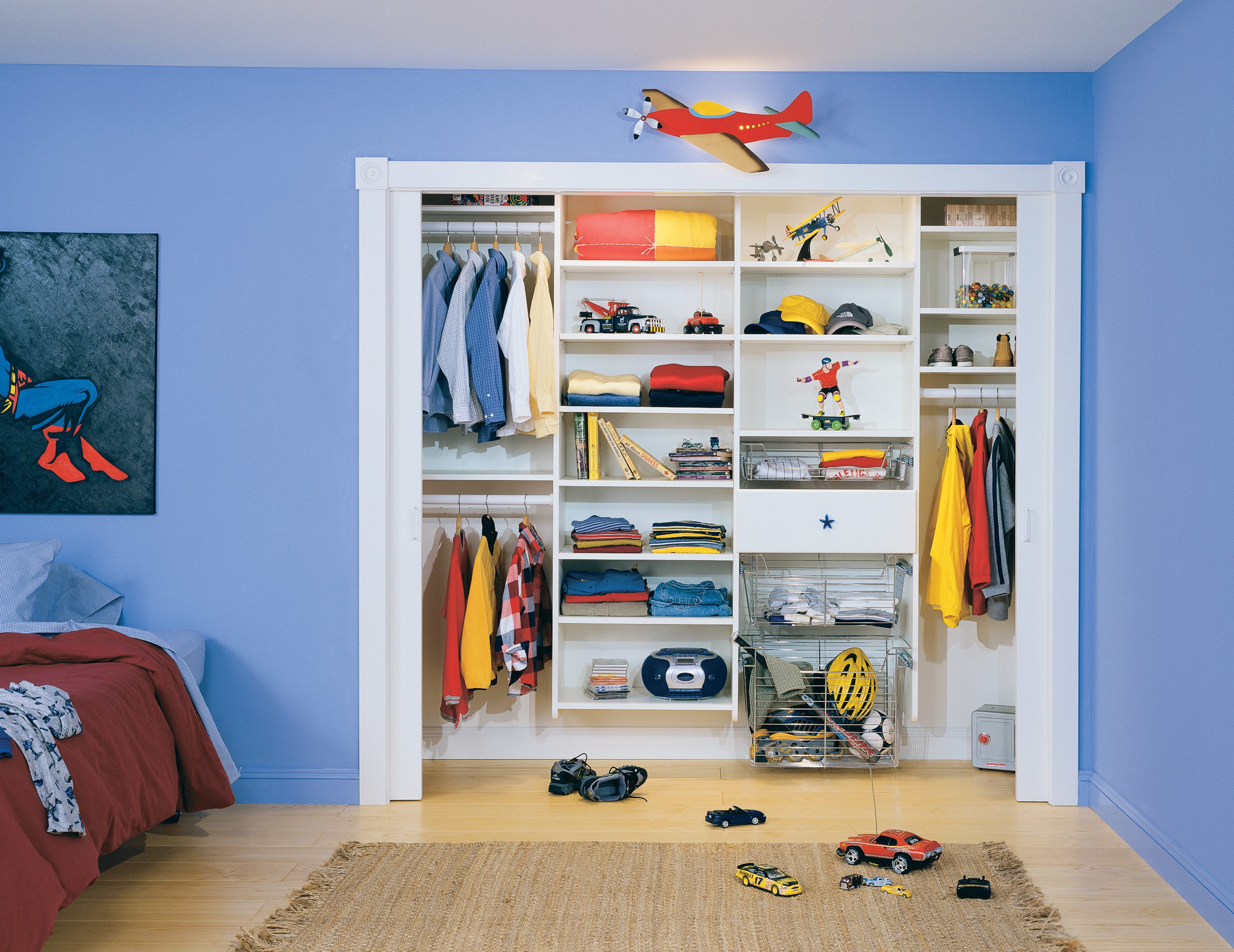 playroom closet organization