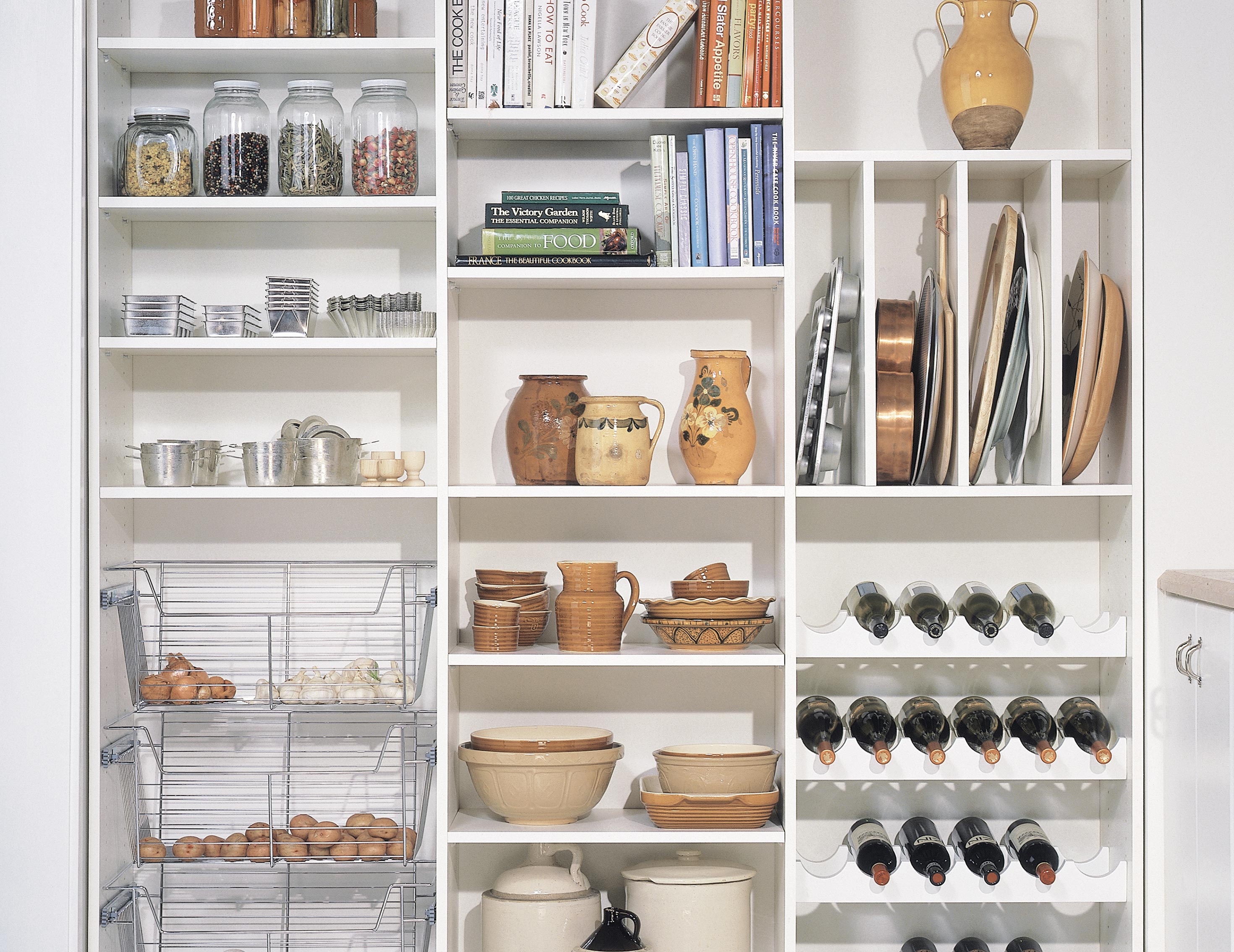 California Closets Madson - Pantry Accessories with Wine Storage