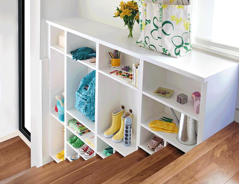 California Closets Stair Storage After