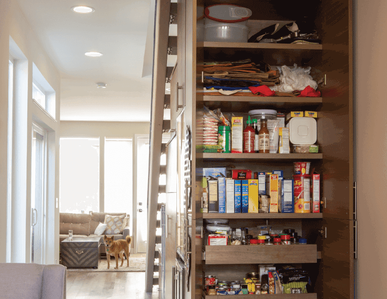 California Closets Stair Storage After