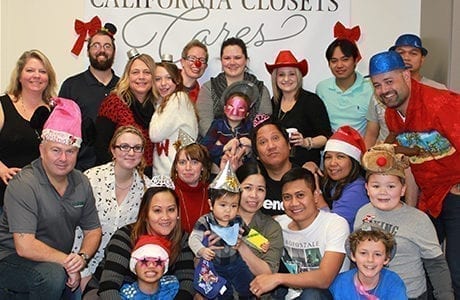 California Closets Christmas Fundraiser Group Photo