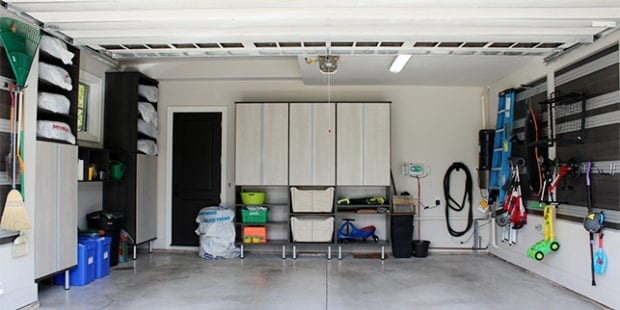 Kapala Family Client Story Redesigned Garage in Adriatic Mist Finish with Basket Storage