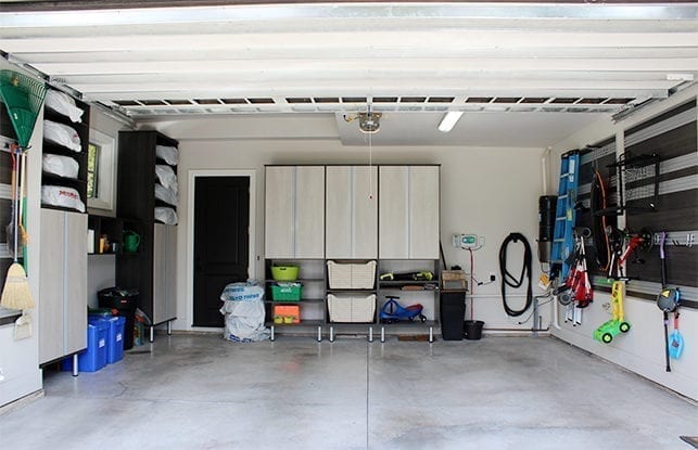 Kapala Family Client Story Redesigned Garage in Adriatic Mist Finish with Basket Storage