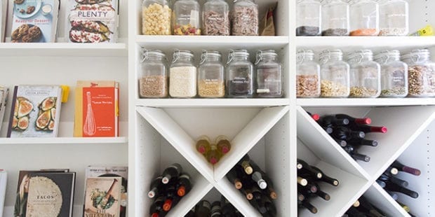 Client Story Apt 34 White Wine Storage Rack with Mason Jar Storage Shelves