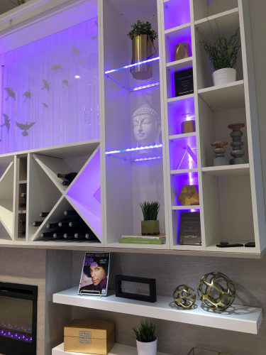 California Closets Minneapolis - Prince-themed storage wall