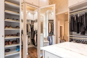 California Closets Chad Pruett Client Story After Shoes Mirrors and Black shirts