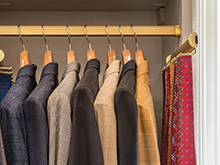 California Closets Chad Pruett Client Story Suit Jackets Close Up