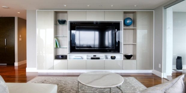 Tara Blanchet Client Story Modern Clean Living Room with Round Grommets and Classic White Accents