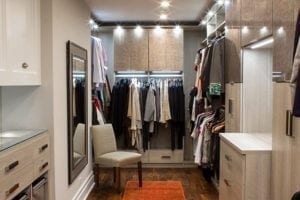 One Chicago Couple's Contemporary Walk-in Closet