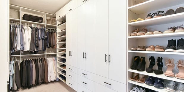 Colton Lefevre Client Story Large Walk in Closet in Classic White Finish