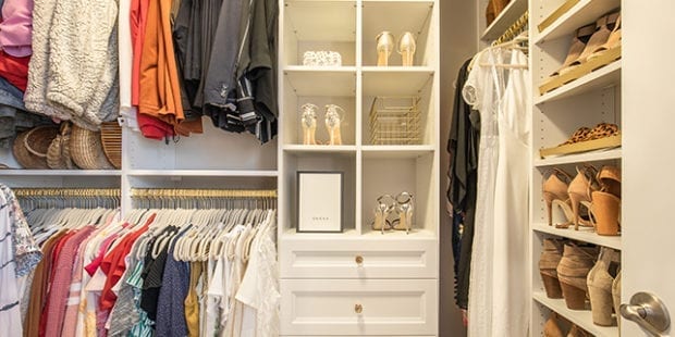 An Optimized Closet for Fashion Blogger Vanessa Krombeen California Closets Charlotte