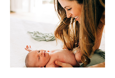 California Closets client Emily Nolan with baby Oliver