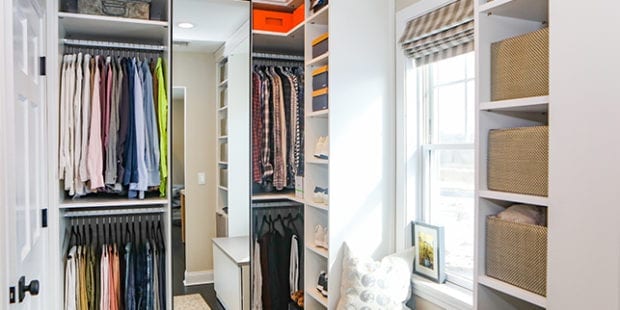 Custom master closet for creative director Adam Glassman