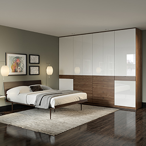 White bedroom deals storage