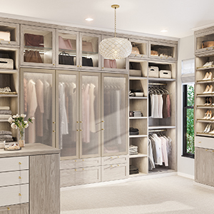 Isa Custom Closet - Shoe Storage Drawers and Hanging Closet System