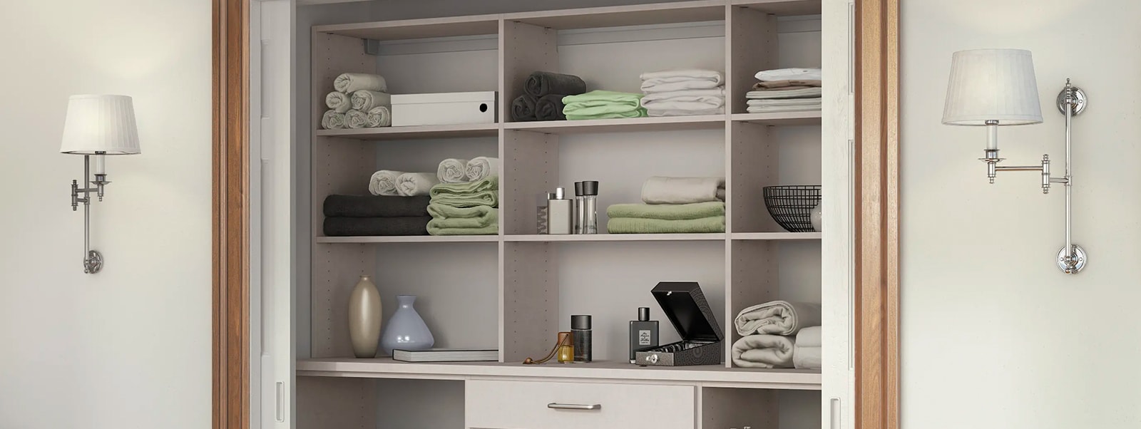 Linen Cabinets & Hall Closet