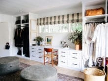 Optimizes work desk and hanging space for designer Emily Current | California Closets