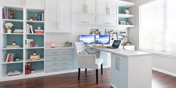 Custom home office for Kadija Howes | California Closets Austin