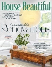 House Beautiful January 2020 cover