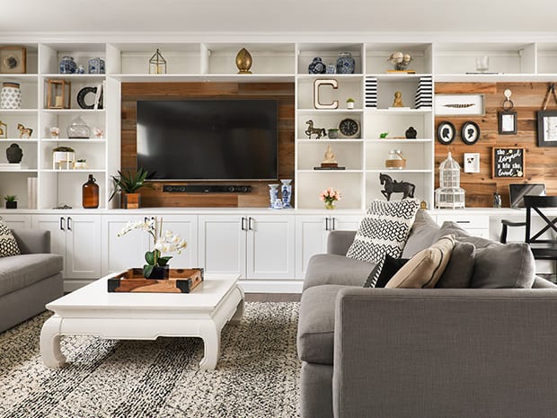 Family Room Cabinets Storage Solutions California Closets