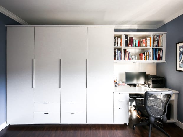 Custom Home Office Built Ins Cabinet Storage California Closets
