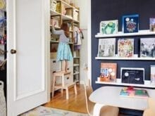 Custom closet with book shelf | California Closets