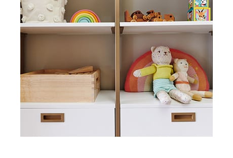 Custom cabinet with stuffed toys | California Closets
