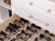 Custom dresser with sun shades | California Closets