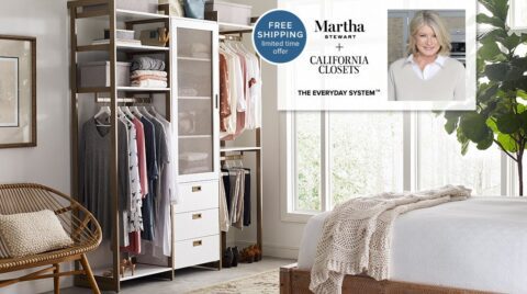 Martha Stewart's Everyday Closet Systems with California Closets
