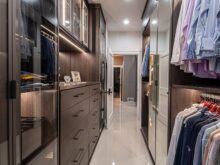Custom brown cabinets | California Closets