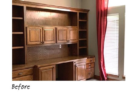 Brown old cabinet