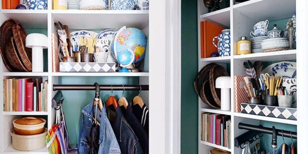 Custom closet with multiple accessories and storage space | California Closets