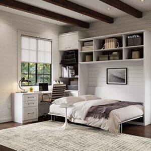 Diseño de cama Murphy con espacio de almacenamiento y escritorio hecho a medida por California Closets