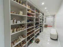 Custom shoe storage from California Closets Gallery Image 6