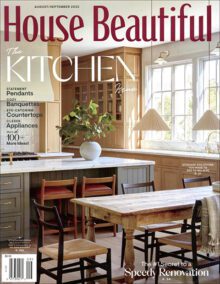 House Beautiful Kitchen's cover page featuring custom kitchen make over, California Closets