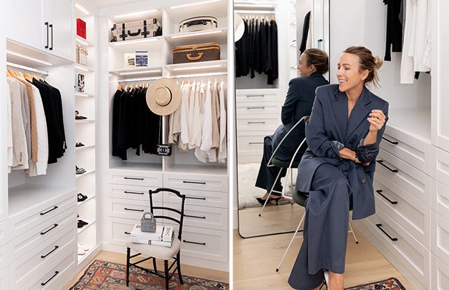 Vestidor centrado en la moda para Jacey Duprie, fundadora de  <i> Damsel in Dior </i> 