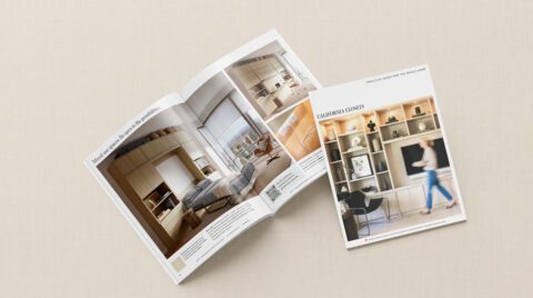 El catálogo 2024 de hogar completo que muestra Magia Práctica, de California Closets
