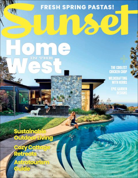 Sunset Spring Issue featuring Camille Styles whole home solutions created by California Closets